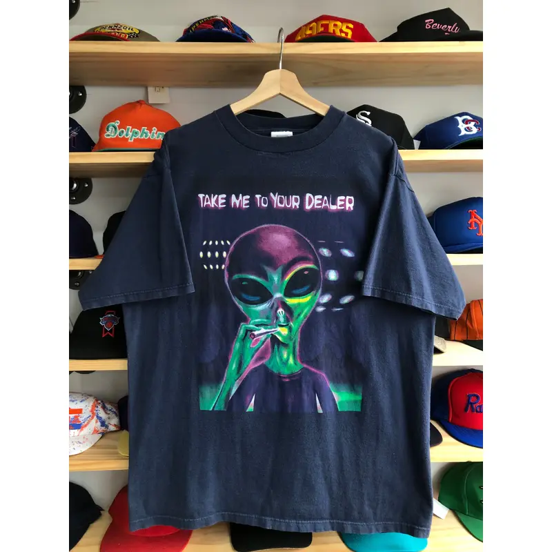 Vintage Alien Take Me To Your Dealer Chronic Tee Size XL