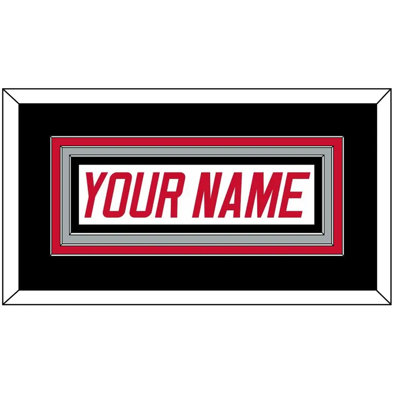 Carolina Nameplate - Home White (1997-2000) - Triple Mat 4