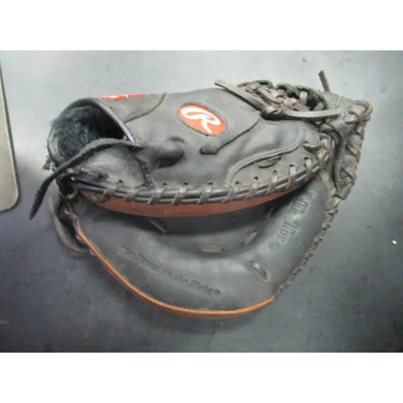 Used Rawlings Premium Series 32.5" Baseball Catcher's Glove RHT (Small Tear)