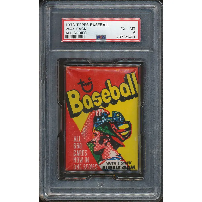 1973 Topps Baseball Unopened All Series Wax Pack PSA 6