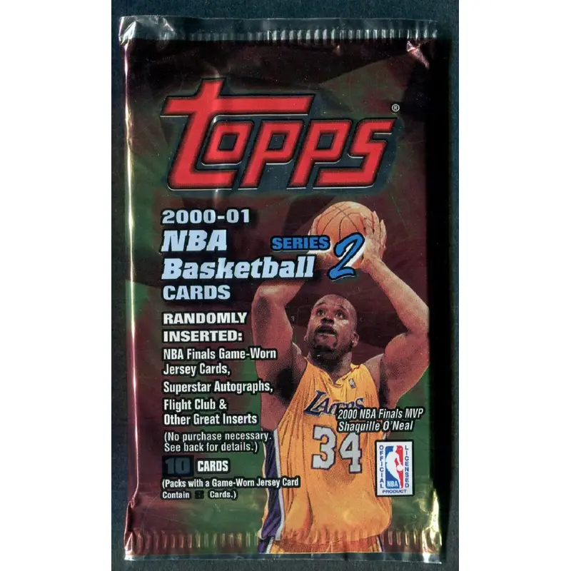 2000/01 Topps Basketball Unopened Series 2 Pack (Retail) (10)