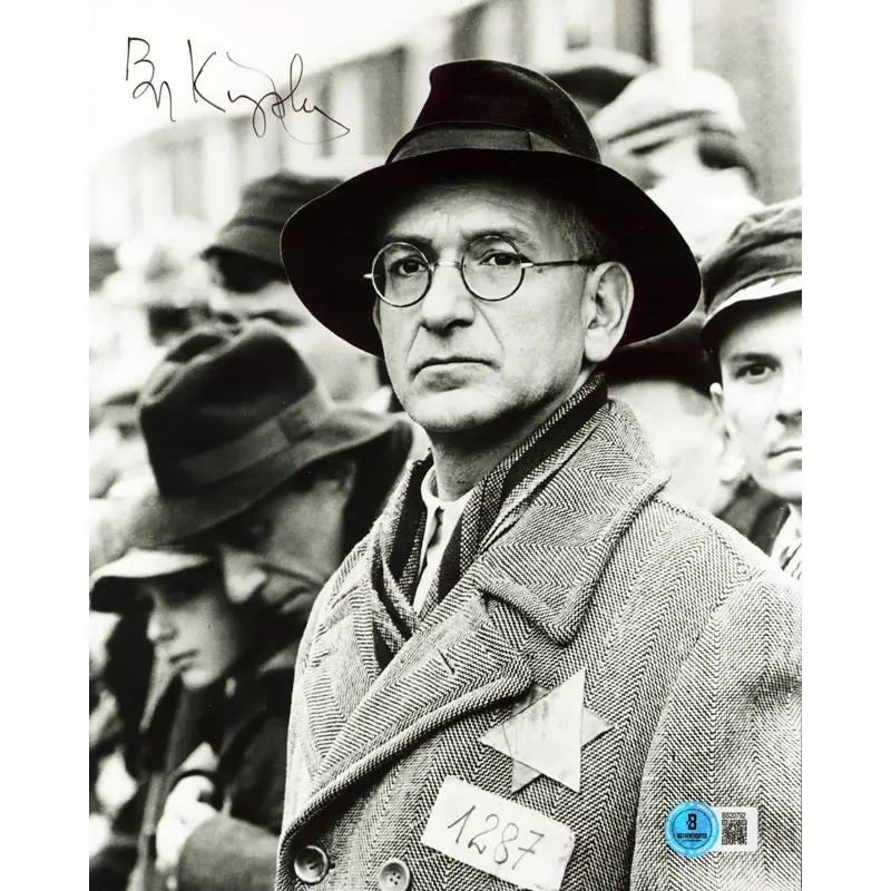 Ben Kingsley Schindler's List Authentic Signed 8x10 Vertical Photo BAS #BS20792