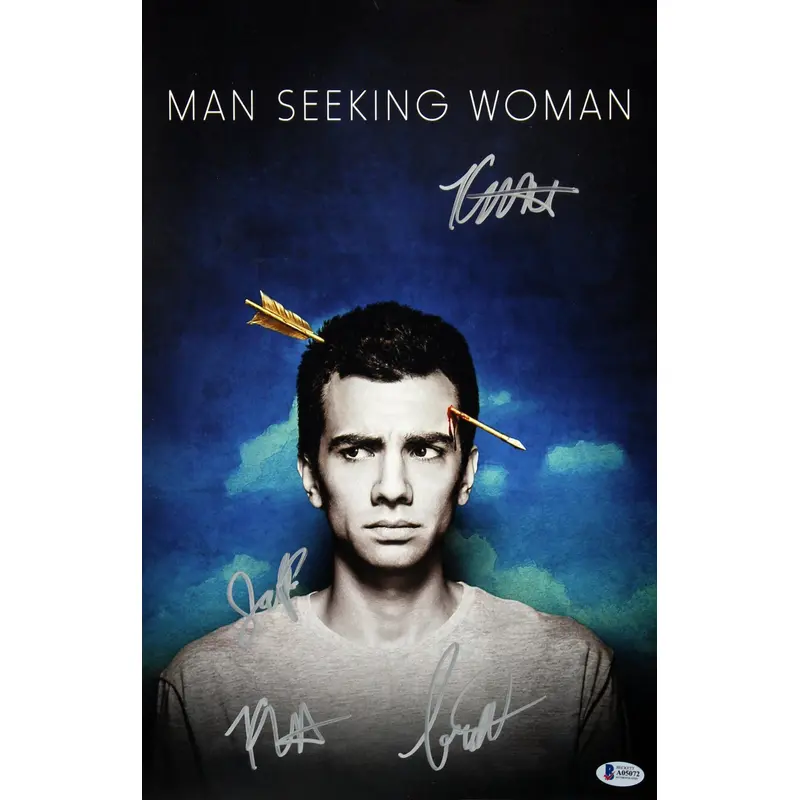 Man Seeking Woman (4) Barachel, Findlay, Lower Signed 11x17 Photo BAS #A05072