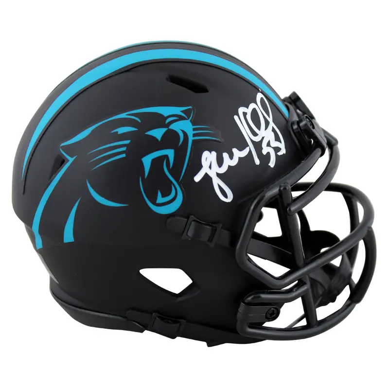 Panthers Luke Kuechly Authentic Signed Eclipse Speed Mini Helmet BAS Witnessed
