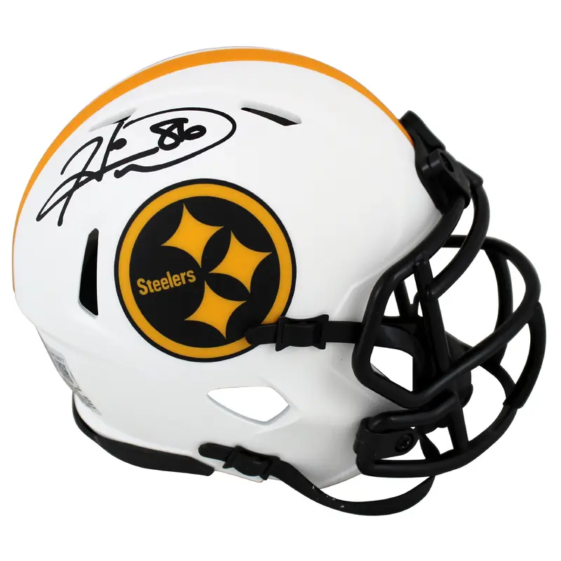 Steelers Hines Ward Authentic Signed Lunar Speed Mini Helmet BAS Witnessed