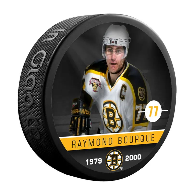 NHLAA Alumni Raymond Bourque Boston Bruins Souvenir Collector Hockey Puck
