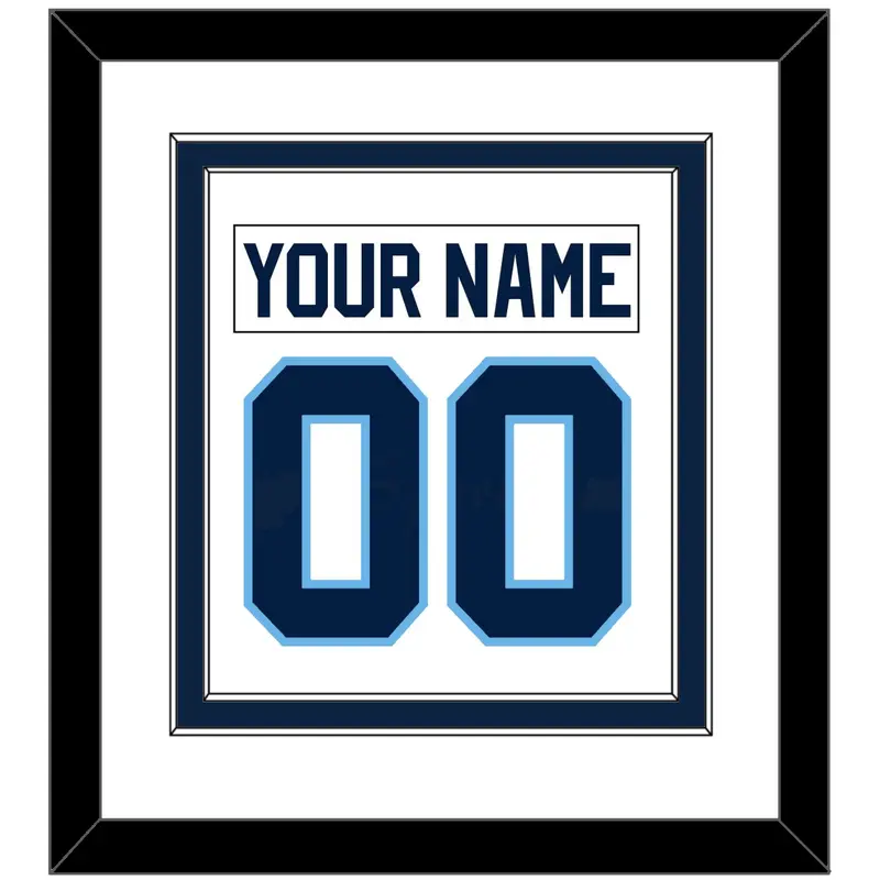 Maine Nameplate & Number (Back) Combined - Home White (1993-1994) - Double Mat 2