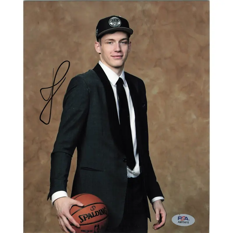 Rodions Kurucs signed 8x10 photo PSA/DNA Spurs Autographed