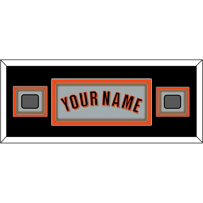 San Francisco Name & 2 World Series Jersey Patches - Road Gray (2010-2021) - Triple Mat 6