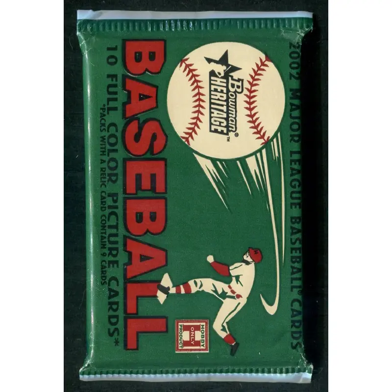 2002 Bowman Heritage Baseball Unopened Pack (Hobby) (10)