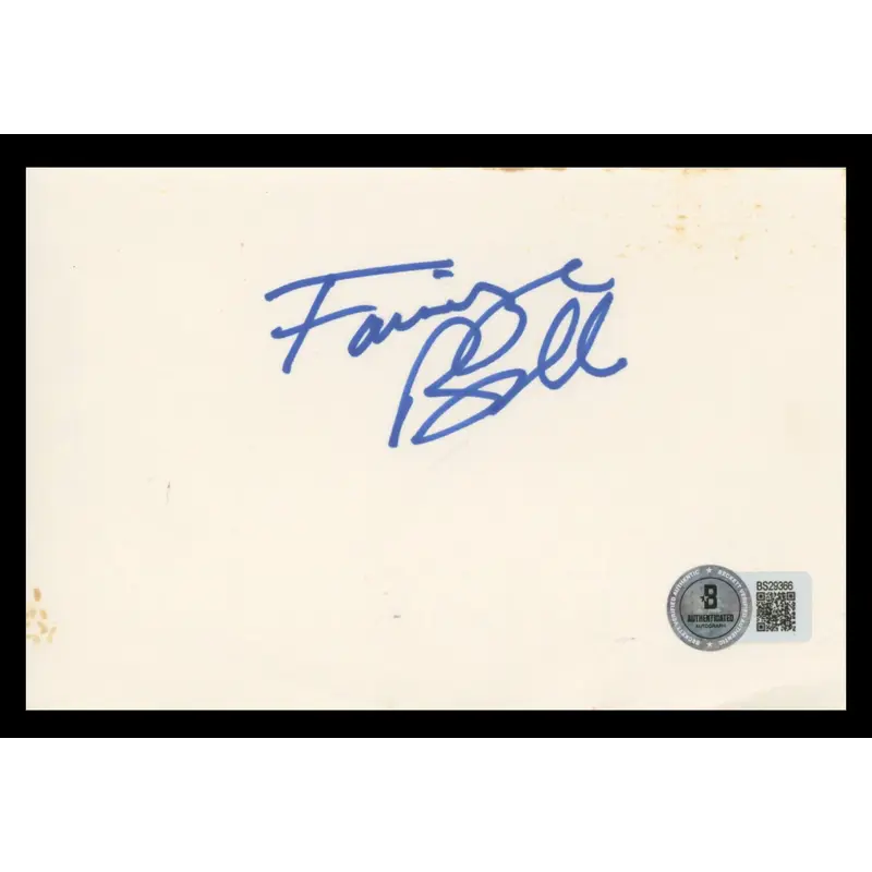 Fairuza Balk Return to Oz Authentic Signed 4x6 Index Card BAS #BS29366