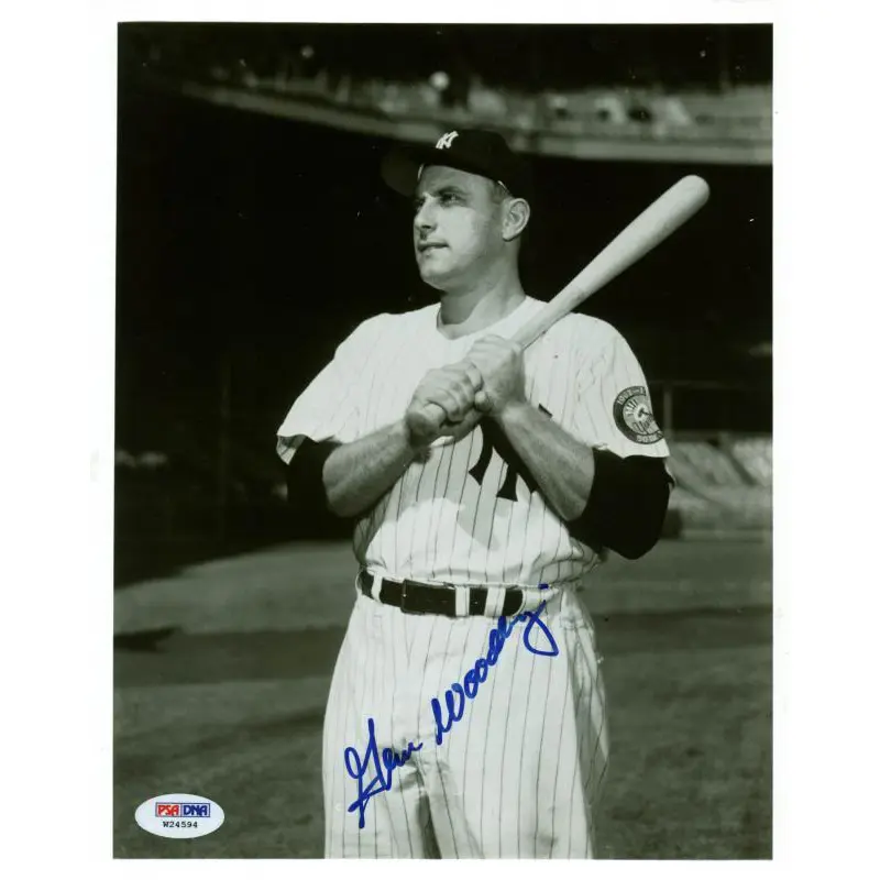 Yankees Gene Woodling Signed Authentic 8X10 Photo Autographed PSA/DNA #W24594