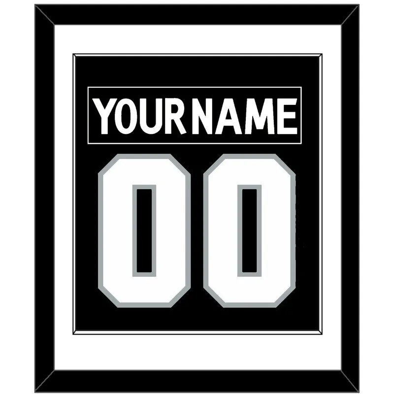 Los Angeles Nameplate & Number (Back) Combined - Home Black (2011-2017) - Single Mat 1