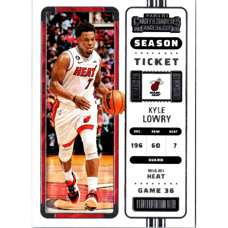 2022 Panini Contenders Game Ticket Red Kyle Lowry #90