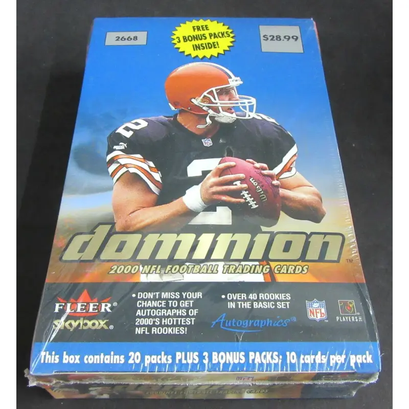 2000 Skybox Dominion Football Blaster Box (23/10)