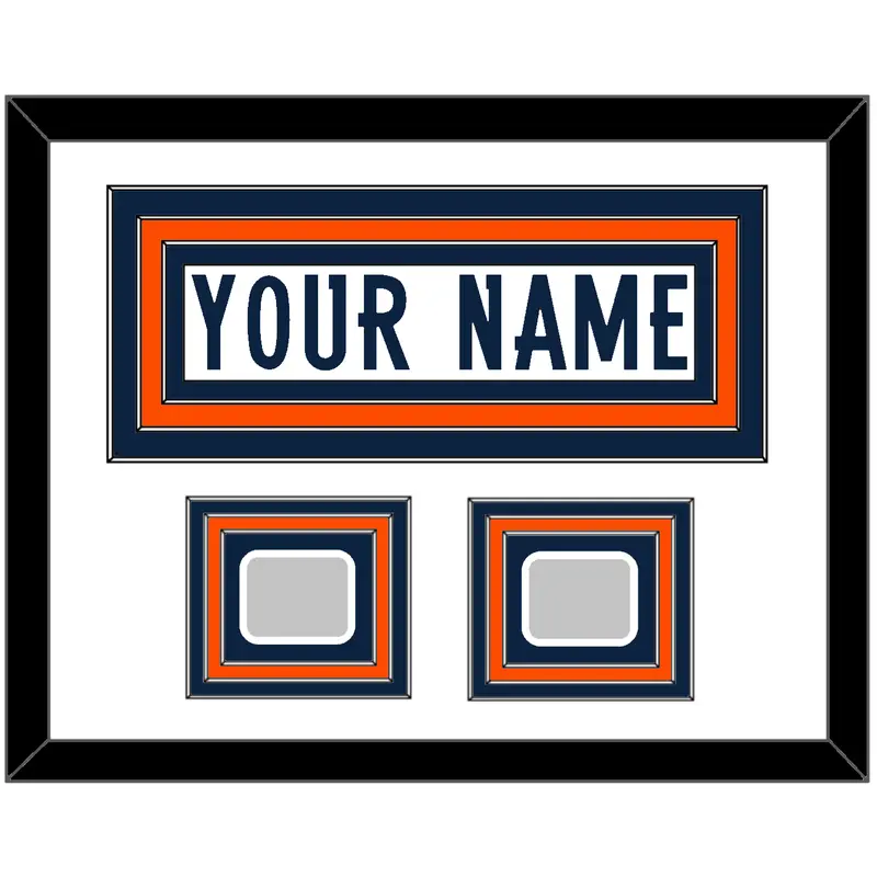 Denver Nameplate & 2 Super Bowl Jersey Patches - Road White (1997-2023) - Triple Mat 3