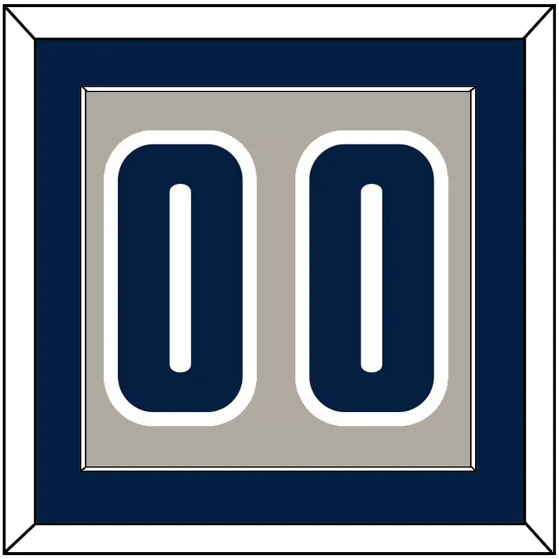 Georgetown Basketball Number - Home Gray (1994-1996) - Single Mat 2