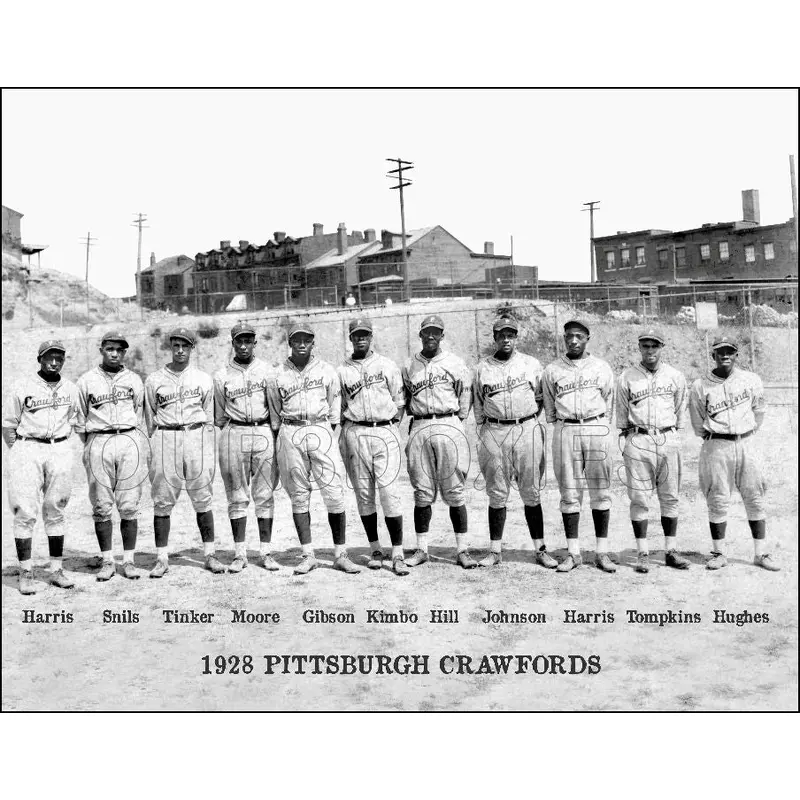 1928 Pittsburgh Crawfords 11X14 Photo - 16 Year Old Josh Gibson - 1210