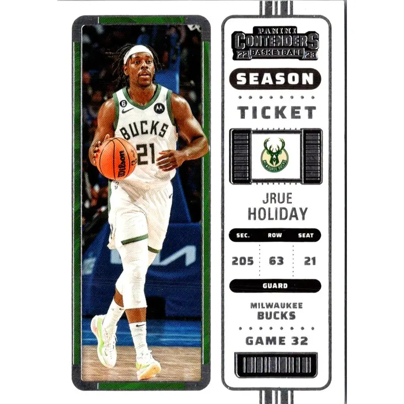 2022 Panini Contenders Game Ticket Green Jrue Holiday #49