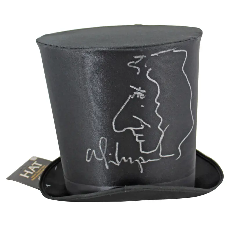 Alice Cooper Signed Costume Top Hat w/ Self Portrait Sketch BAS Witness #WC91141