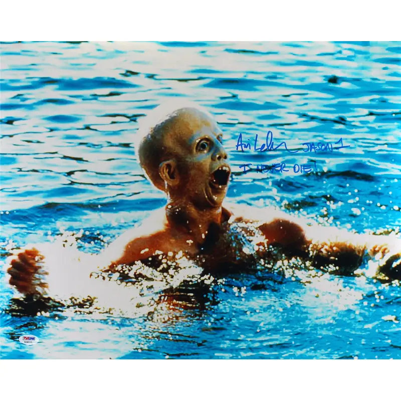 Ari Lehman Friday The 13th I Never Die! Jason 1 Signed 16x20 Photo PSA #AB40115