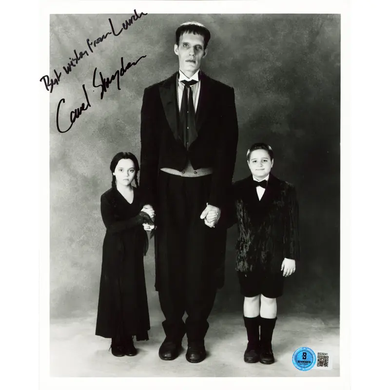 Carel Struycken The Addams Family "Best Wishes From Lurch" Signed 8x10 Photo BAS