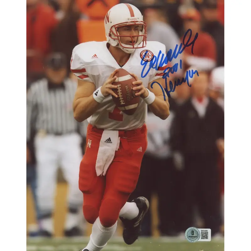 Nebraska Eric Crouch "2001 Heisman" Authentic Signed 8x10 Photo BAS #BR54886