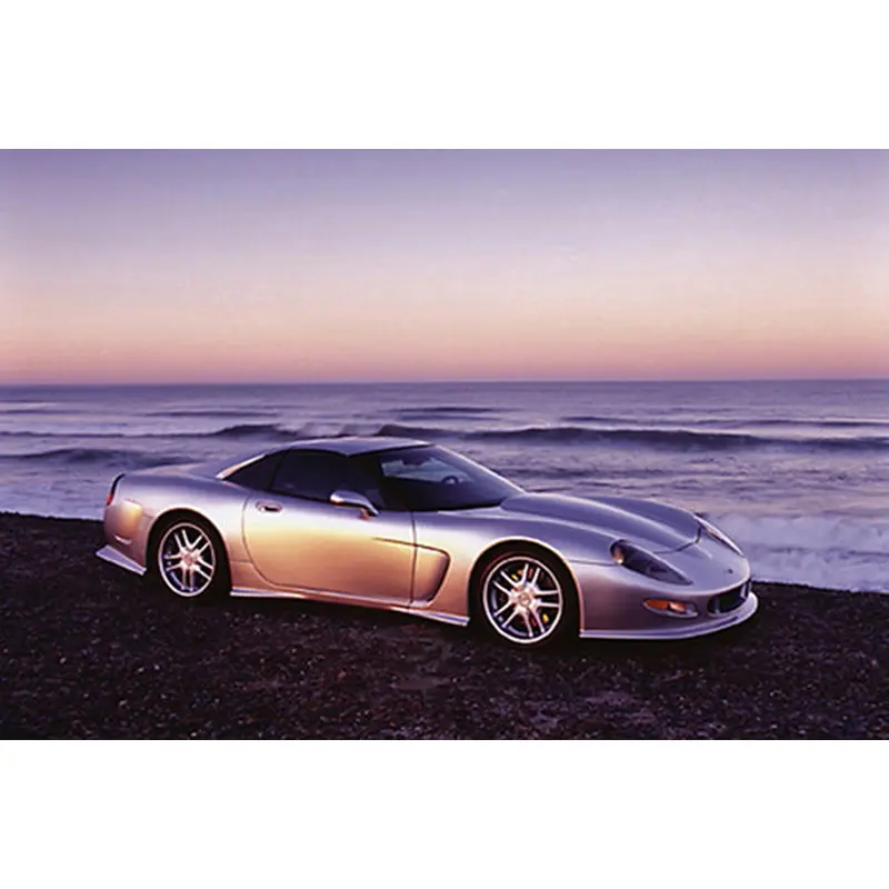 Chevrolet Corvette Callaway C12 (1998) Car on Beach at Sunset Poster - Eurographics Inc.