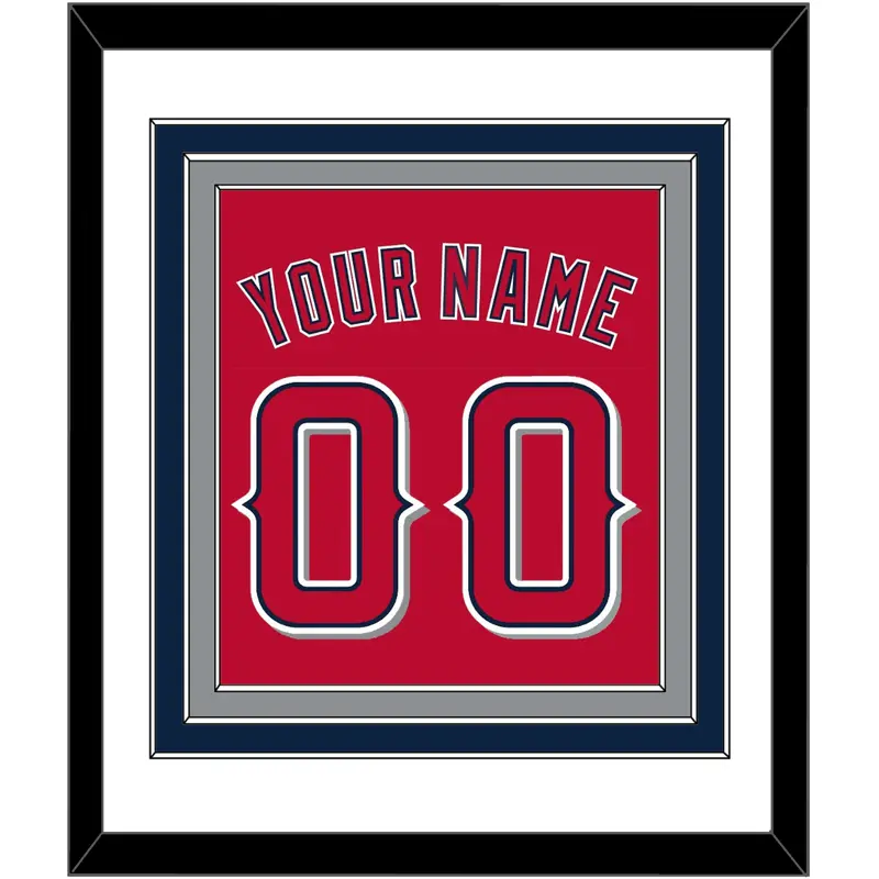 Los Angeles Name & Number - Alternate Red (2012-2020) - Triple Mat 1