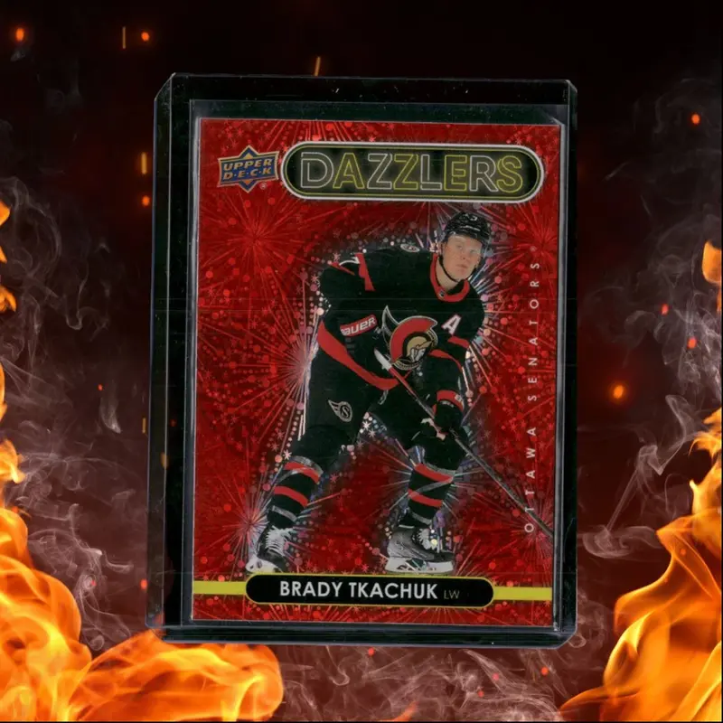 2021-22 Upper Deck Brady Tkachuk Dazzlers Red #DZ-83