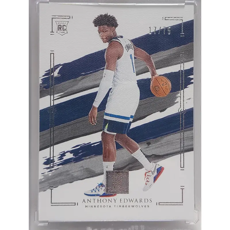 Anthony Edwards 2020 Panini Impeccable Silver Rookie #17/75