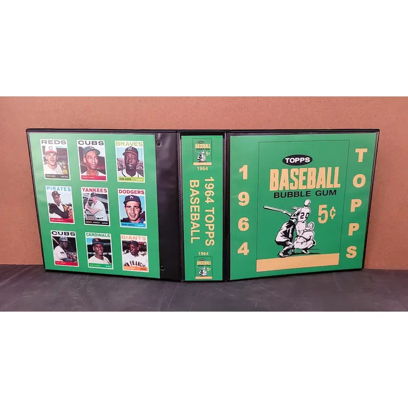 1964 Topps Baseball Cards Custom Made Album Binder 3 Sizes - 3508