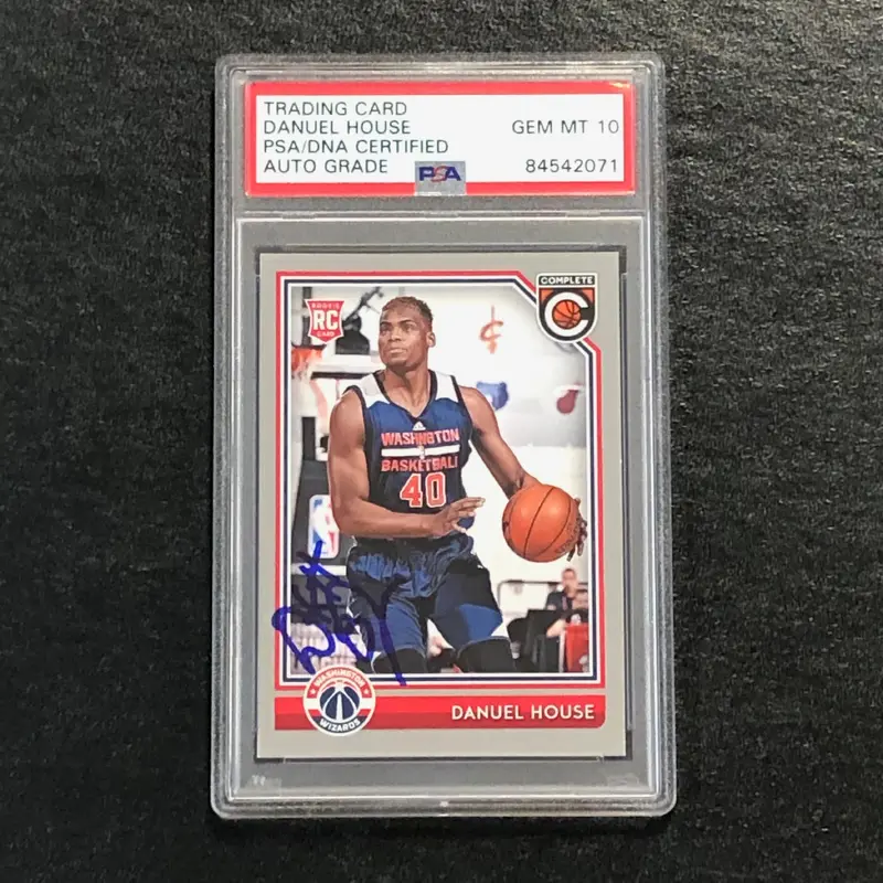 2016-17 Panini Complete #390 DANUEL HOUSE Signed Card AUTO 10 PSA Slabbed RC Wizards