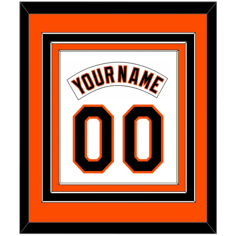 Baltimore Nameplate & Number Combined - Home White (1995-1997) - Triple Mat 2