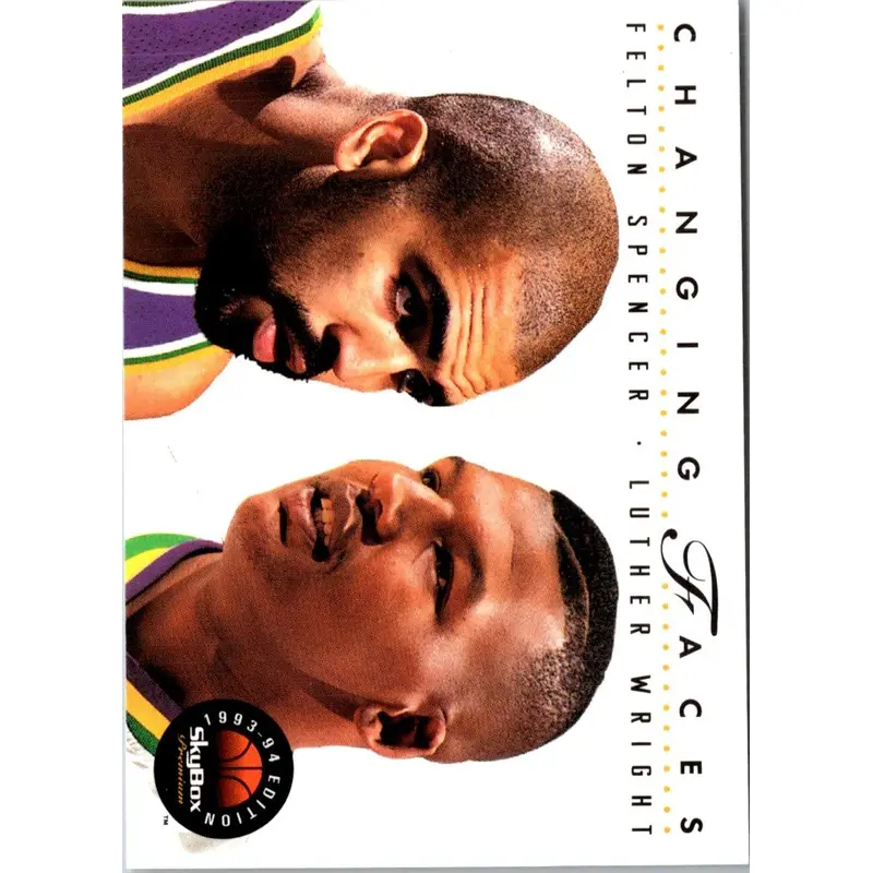 1993 SkyBox Felton Spencer/Luther Wright #317