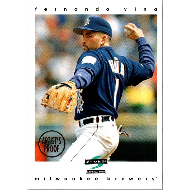 1997 Score Artist's Proofs White Border Fernando Vina #301