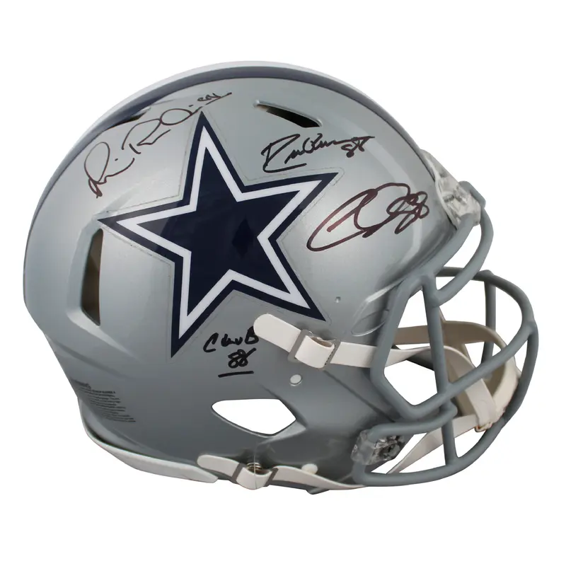 Cowboys Club 88 (3) Pearson, Lamb & Irvin Signed F/S Speed Proline Helmet BAS W