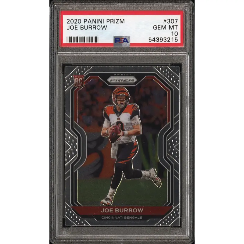 Joe Burrow 2020 Panini Prizm Rookie #307 PSA 10 Gem Mint 3215