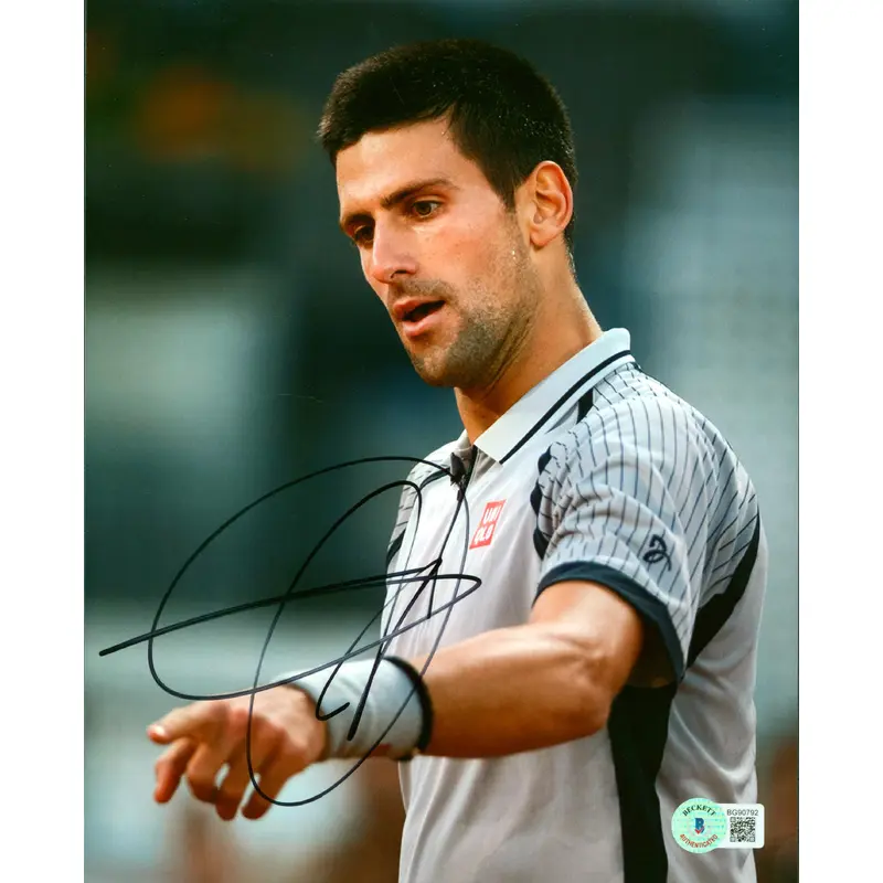 Novak Djokovic Authentic Signed 8x10 Photo Autographed BAS #BG90792