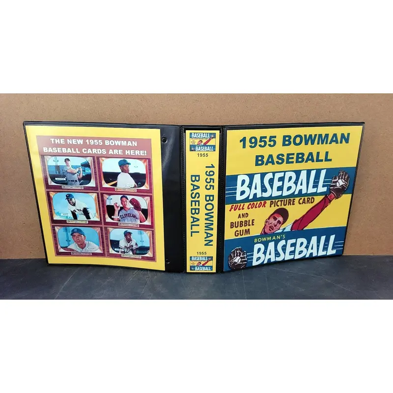 1955 Bowman Baseball Cards Custom Made Album Binder Inserts 3 Sizes - 3458