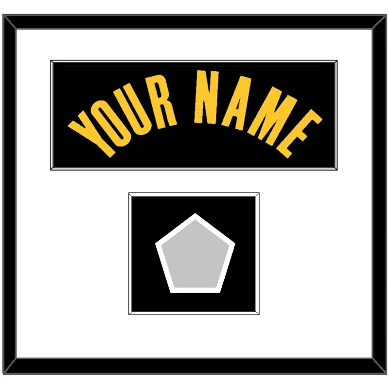 Los Angeles Name & Finals Patch - Black Earned (2020-2021) - Single Mat 1