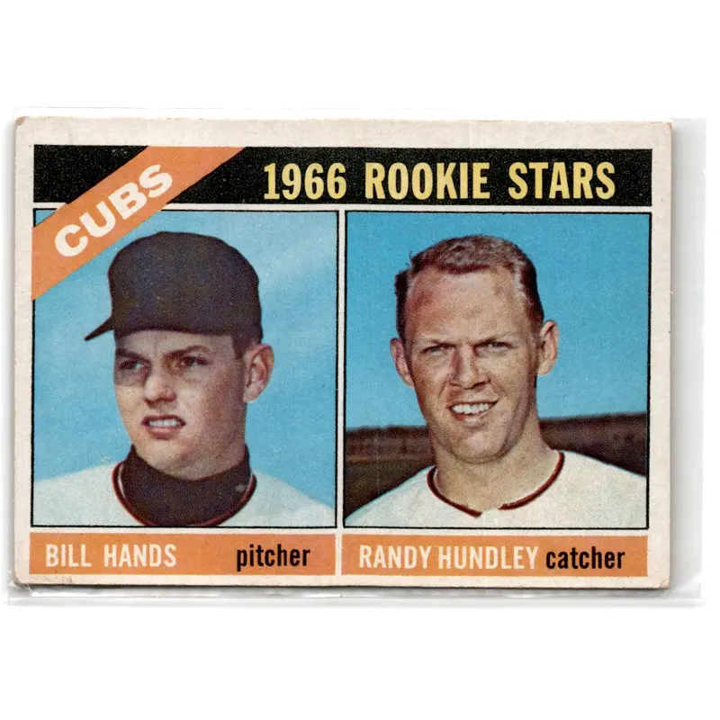 1966 Topps Cubs Rookies - Bill Hands/Randy Hundley #392 Rookie