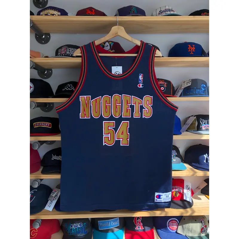 Vintage Denver Nuggets Rodney Rogers Champion Jersey 48 XL