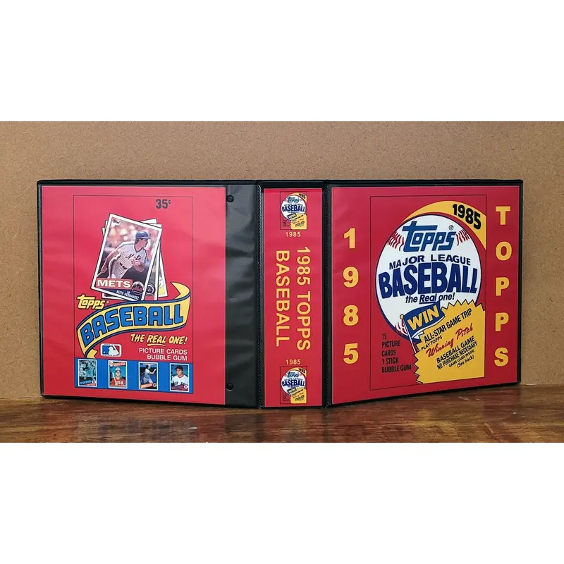 1985 Topps Baseball Cards Custom Made Album Binder 3 Sizes - 3601