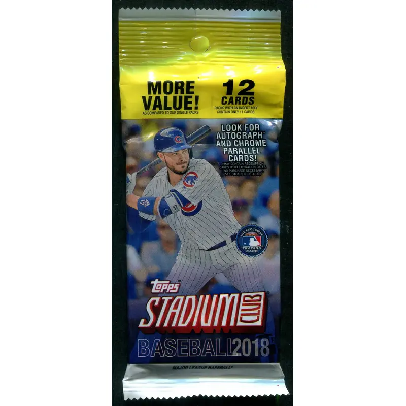 2018 Topps Stadium Club Baseball Unopened Value Hanger Pack (12)