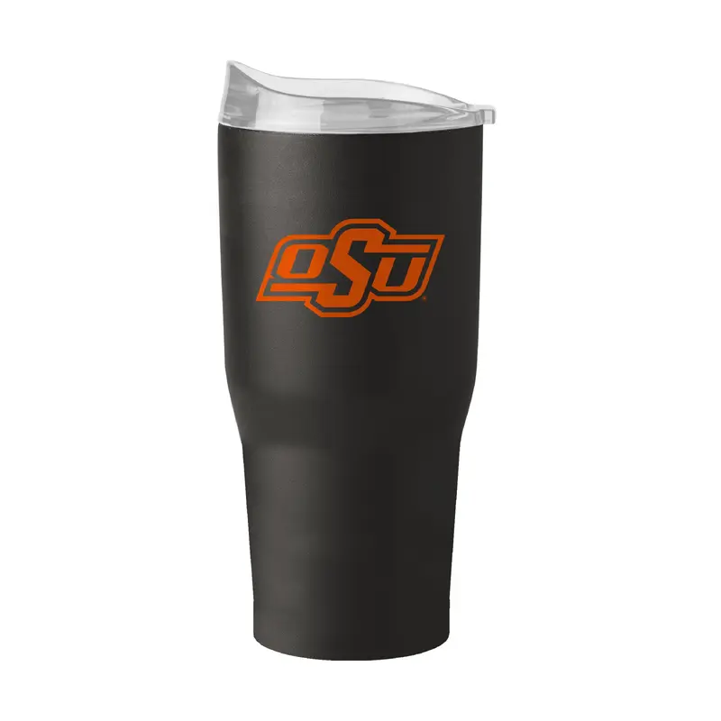 OK State Black 30oz Gameday Powder Coat Tumbler