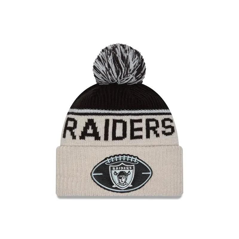 New Era - Oakland Raiders - NFL Sideline Beanie - Stone/OTC