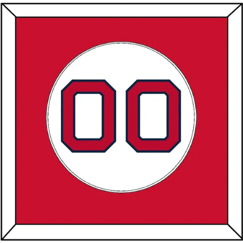Boston Number - Home White - Single Mat 1
