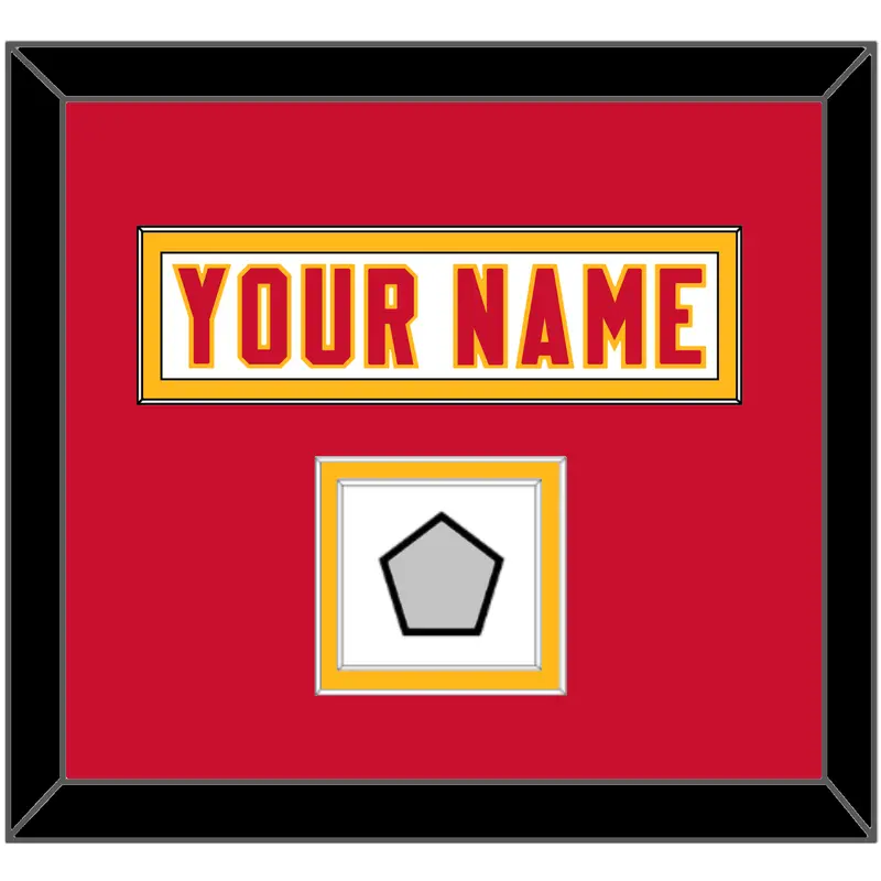 Kansas City Nameplate & Super Bowl Champions Patch - Road White - Double Mat 4