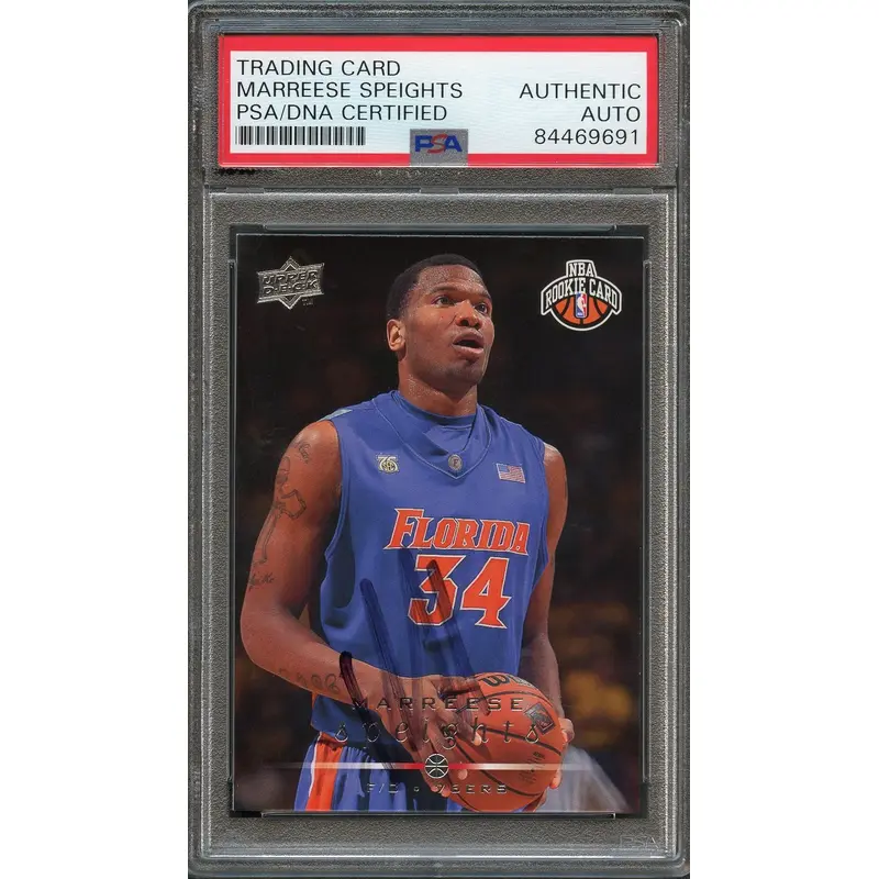 2008-09 Upper Deck #232 Marreese Speights Signed Card AUTO PSA Slabbed RC 76ers